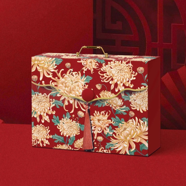 Hộp Đựng Quà Tết Cứng Cao Cấp Vali -36*29*10cm  | Hoàng Tước | Hồng cẩm | Thanh Tước | -  {{store}}