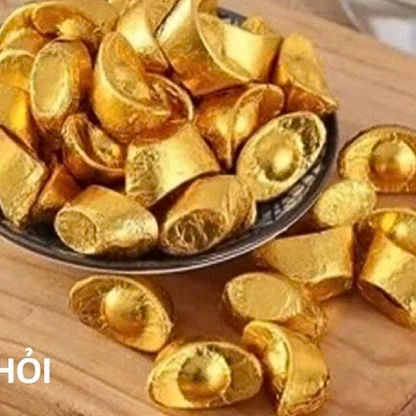 Phụ kiện trang trí bánh sinh nhật bánh kem - kẹo socola đồng tiền vàng trang trí