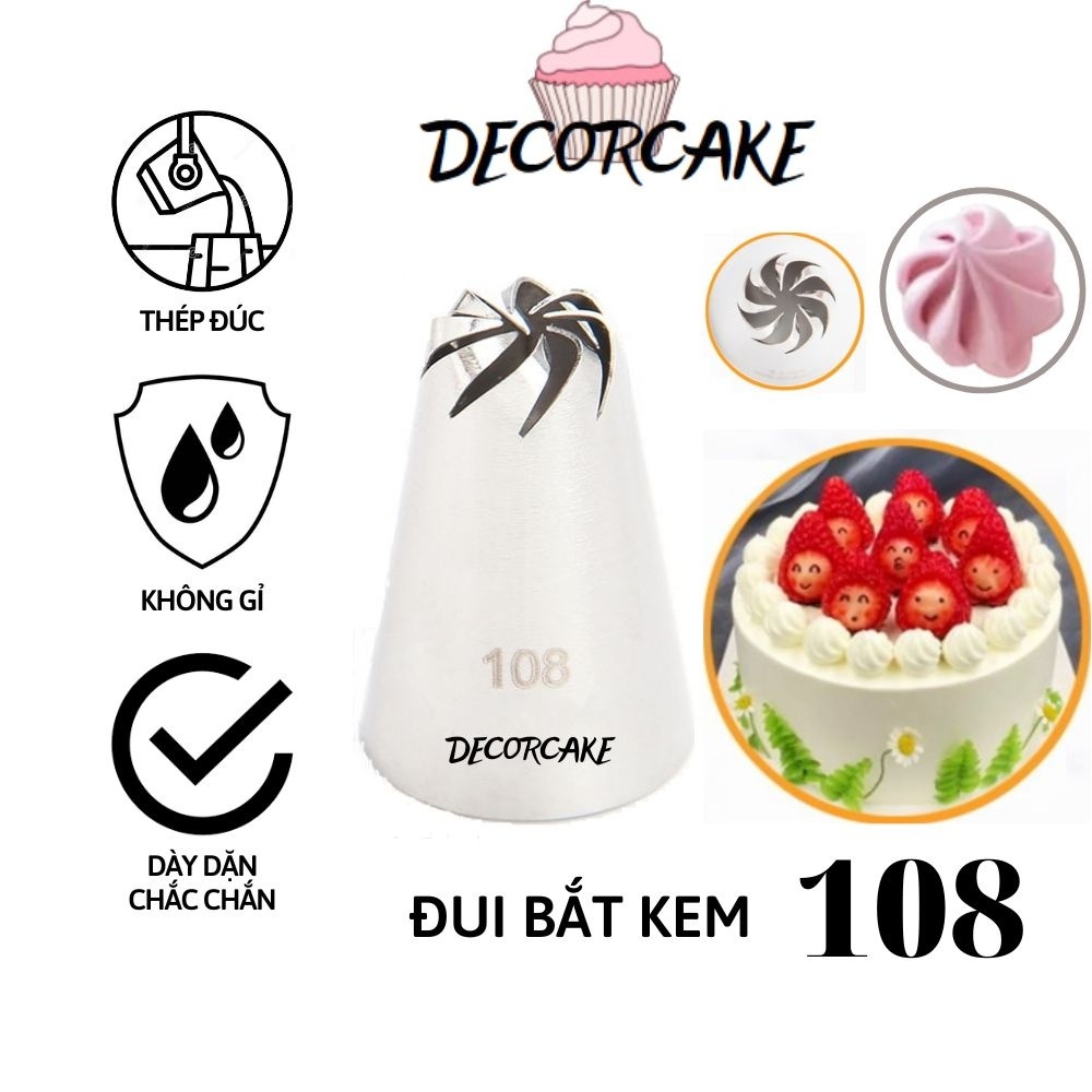 Đui Bắt Bông Kem Trang Trí Bánh