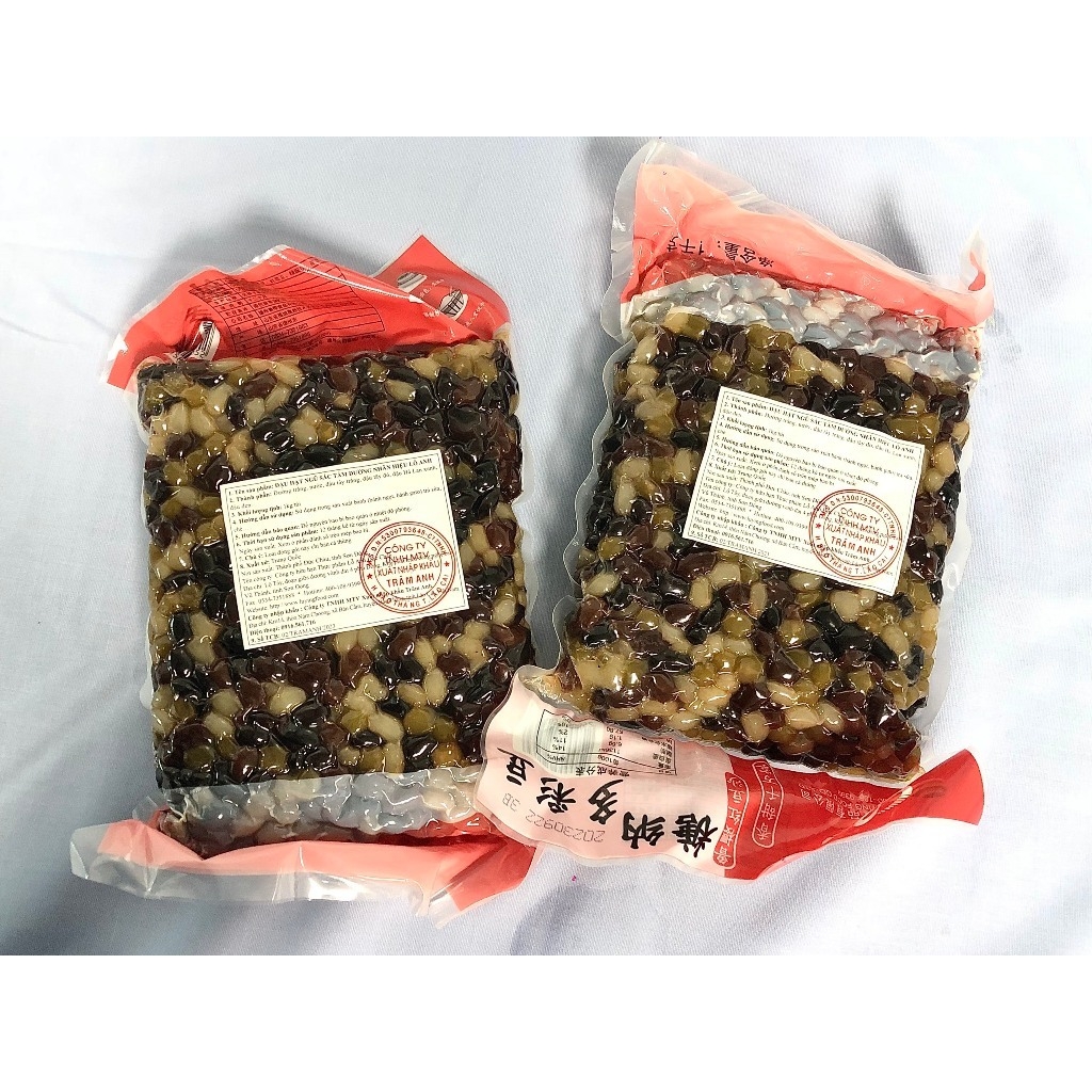 Đậu đỏ hạt ngũ sắc 1kg ăn liền trực tiếp làm topping trà sữa , làm nhân bánh