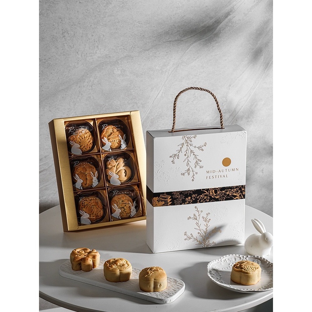 Set 5 Hộp Trung thu Mini 4-6 bánh (50-75gr) - Túi sang chảnh