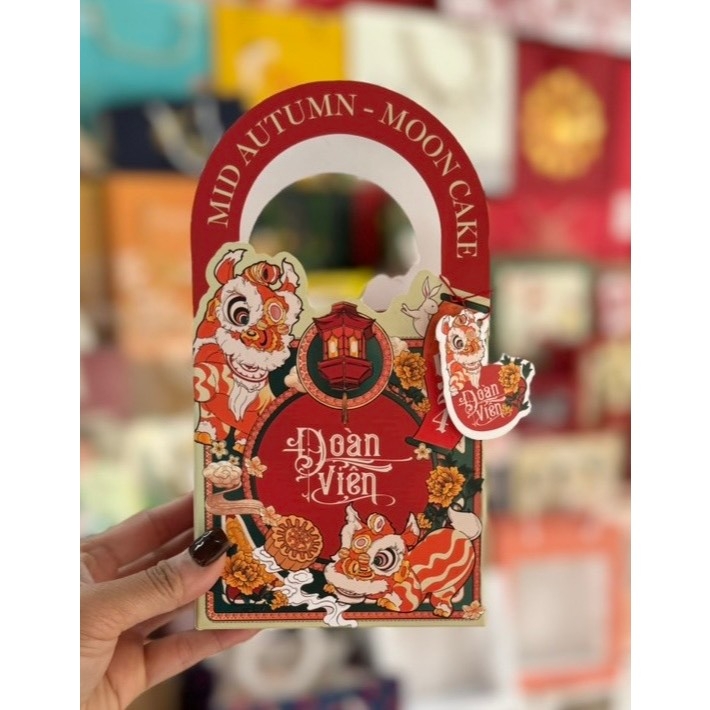 Set 5 Hộp trung thu 2 bánh/ 1 bánh ép kim 150g -250g