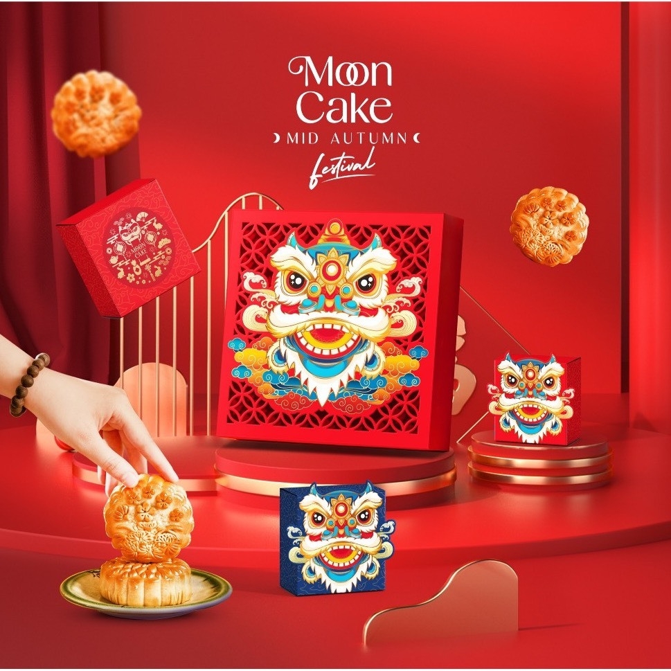 Hộp Trung Thu Mềm 4 bánh 2024 nhiều mẫu - Bánh 150g - 250g