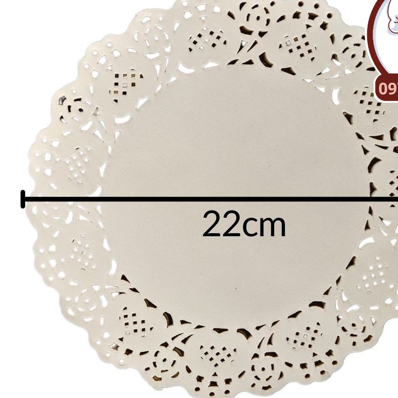 (Bộ 140 tờ) Giấy nến có hoa văn cho nồi chiên không dầu và trang trí trải bàn ăn (Cỡ 21.5cm)
