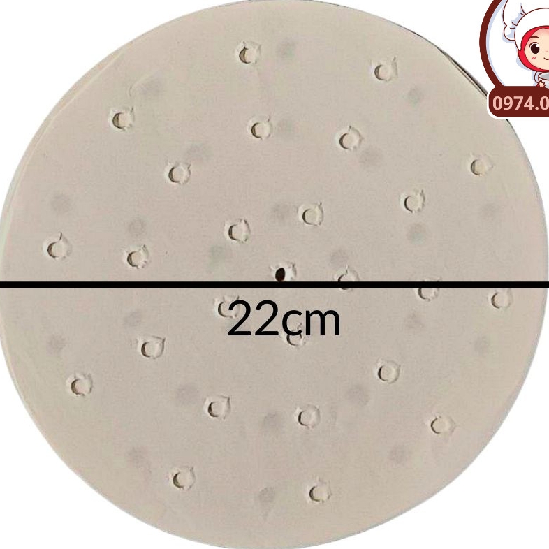 (Bộ 140 tờ) Giấy nến có hoa văn cho nồi chiên không dầu và trang trí trải bàn ăn (Cỡ 21.5cm)