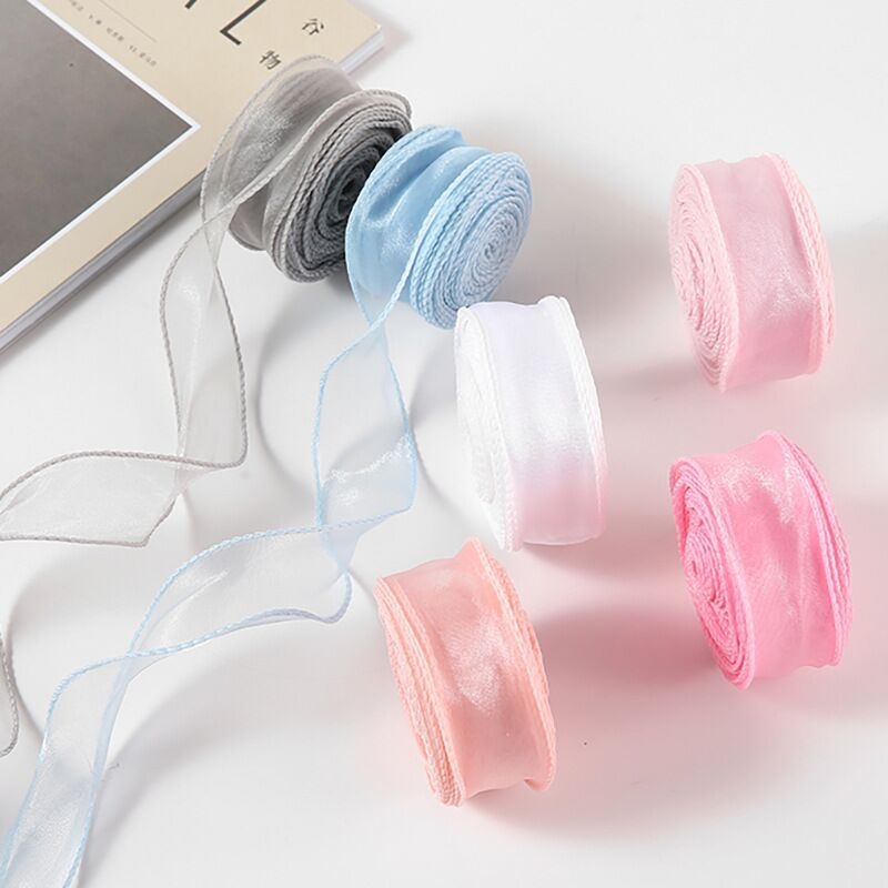Ruy băng voan 4cm viền sóng cuộn 9 mét ruy băng đuôi cá gói quà buộc nơ hàng đẹp chất lượng giá tốt