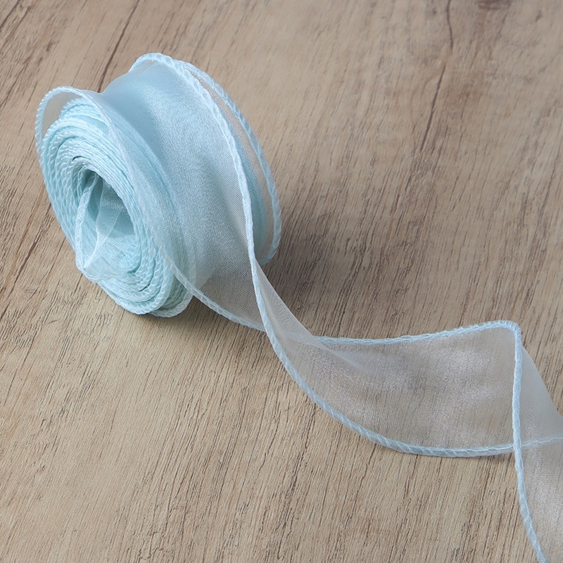 Ruy băng voan 4cm viền sóng cuộn 9 mét ruy băng đuôi cá gói quà buộc nơ hàng đẹp chất lượng giá tốt