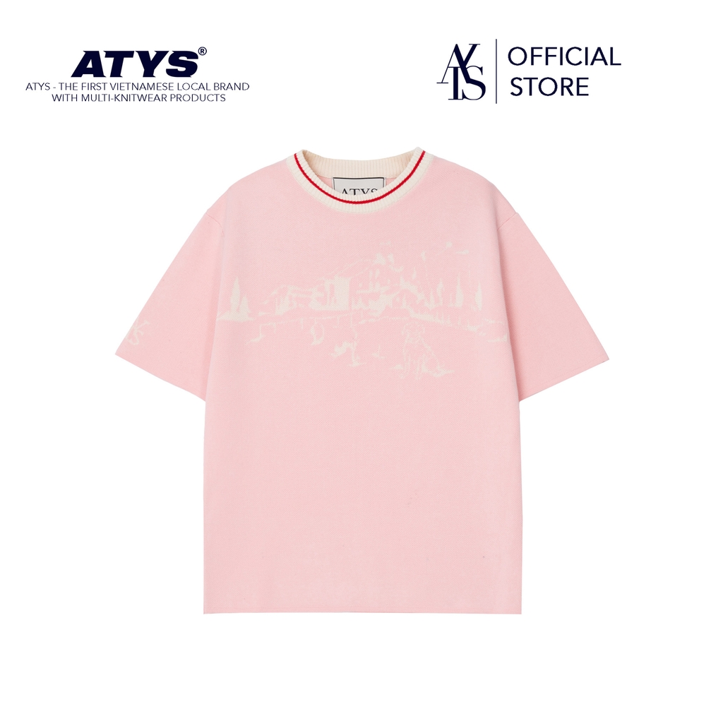 𝐀𝐓𝐘𝐒® 𝐇𝐎𝐌𝐄𝐋𝐀𝐍𝐃 𝐊𝐍𝐈𝐓 𝐂𝐎𝐓𝐓𝐎𝐍 𝐓-𝐒𝐇𝐈𝐑𝐓 (Pink)