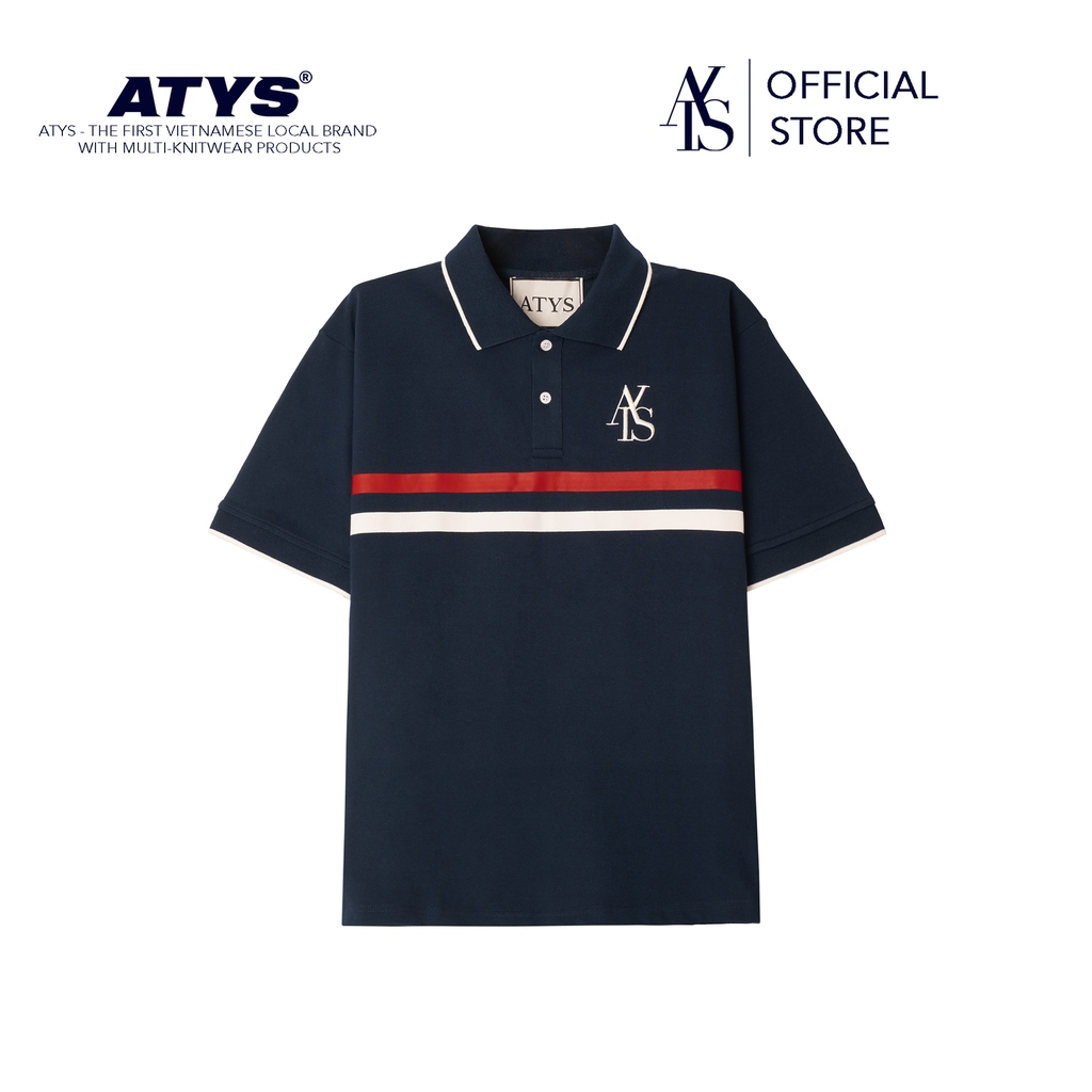 𝐀𝐓𝐘𝐒® 𝟐 - 𝐋𝐈𝐍𝐄 𝐏𝐎𝐋𝐎 𝐒𝐇𝐈𝐑𝐓 (Navy)