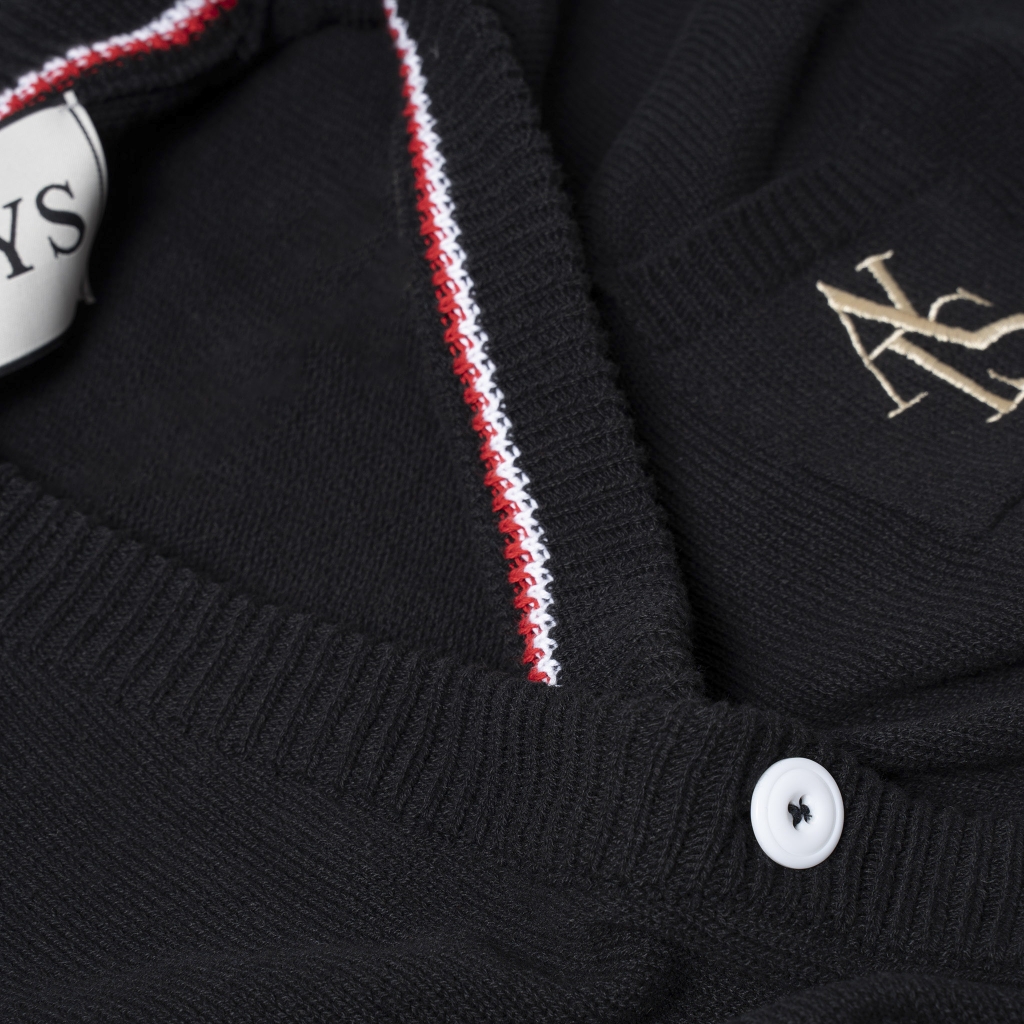ATYS® TRICOLOR CARDIGAN (Đen)