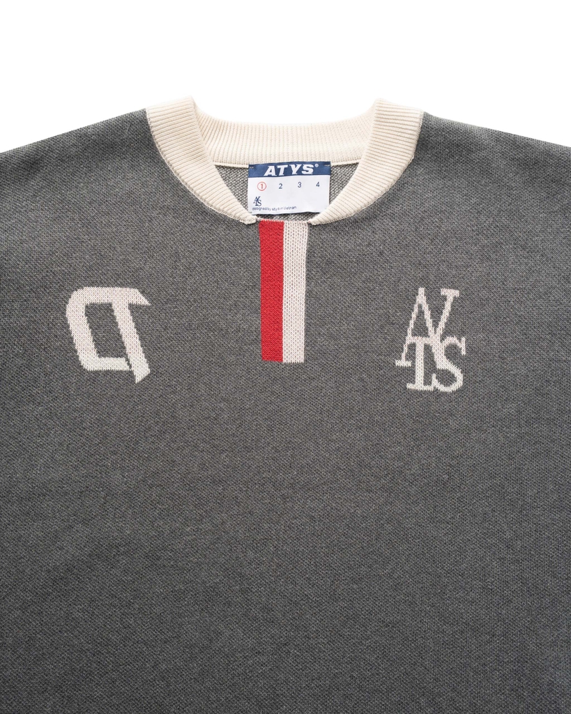 ATYS® SHADOW BACK KNIT HAFT-ZIP POLO