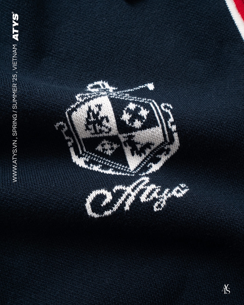 ATYS® CREST ZIPPED KNIT COTTON JACKET