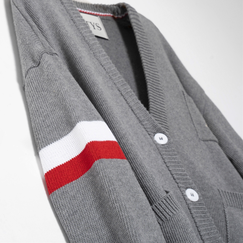 ATYS® TRICOLOR CARDIGAN (Xám)