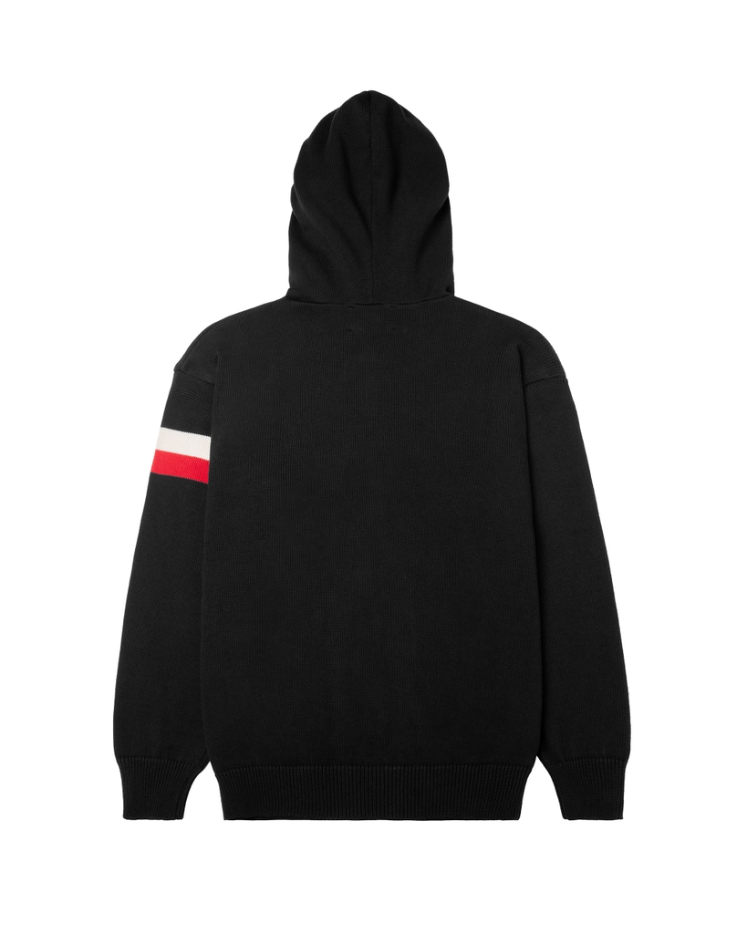 ATYS® TRICOLOR CABLE KNIT ZIP HOODIE
