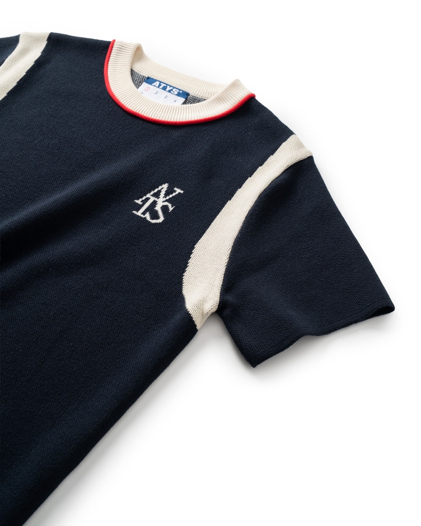 ATYS® CONTOUR STRIPE KNIT TEE