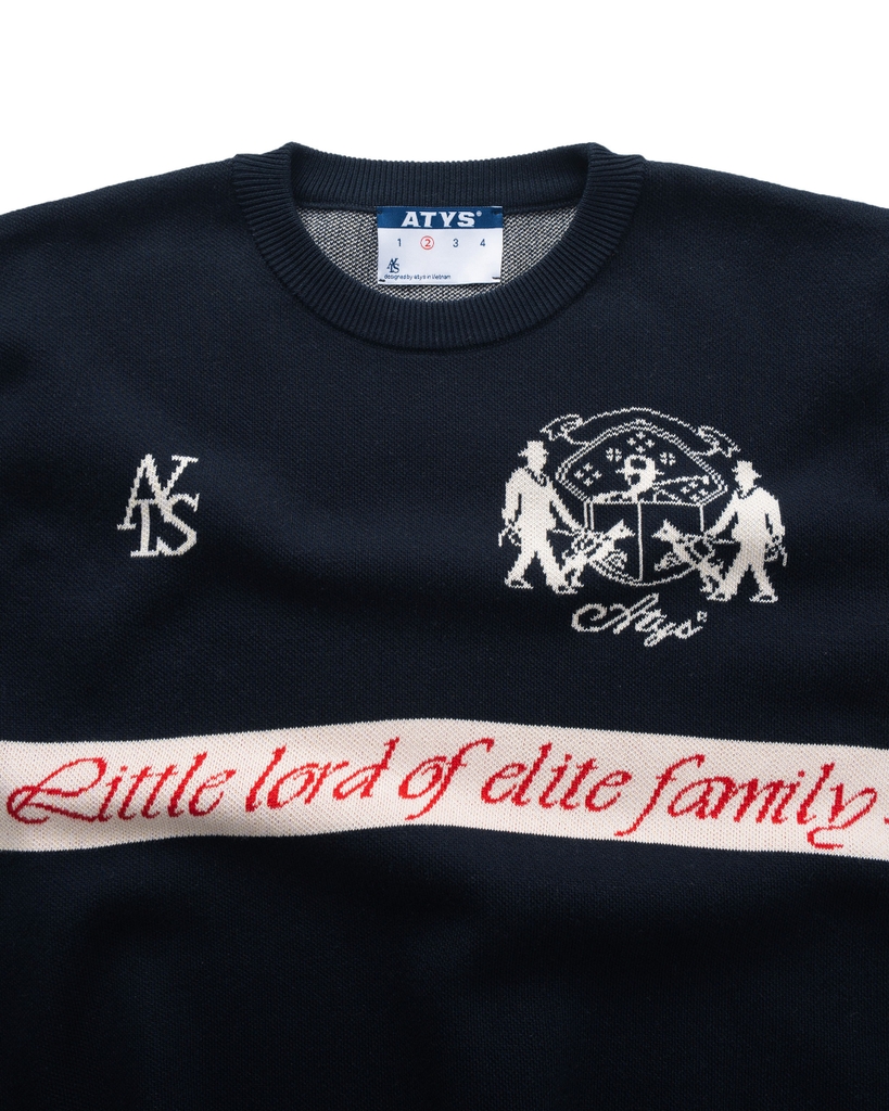 ATYS® TRICOLOR ELITE STRIPE KNIT SWEATER