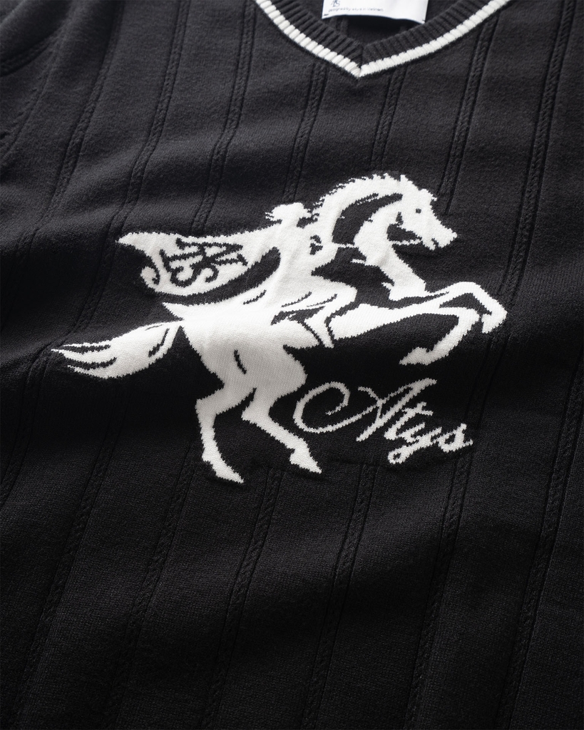 ATYS® EQUESTRIAN V-NECK  KNIT T-SHIRT