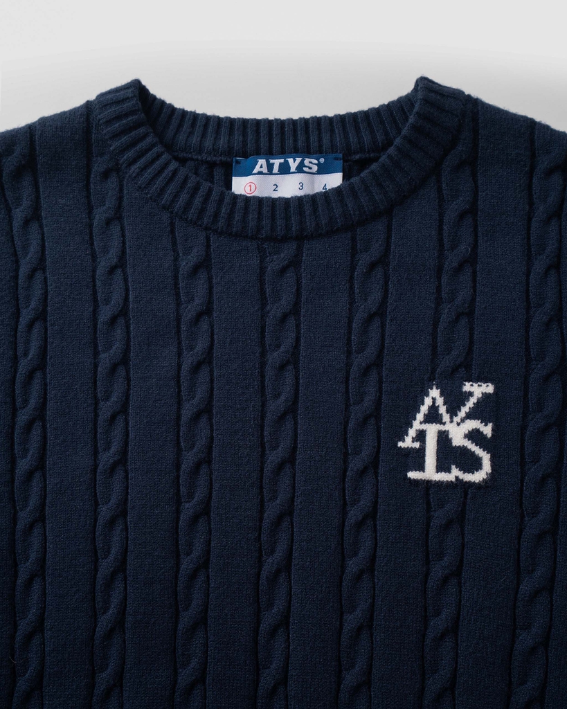 ATYS® TRICOLOR TWIST KNIT SWEATER