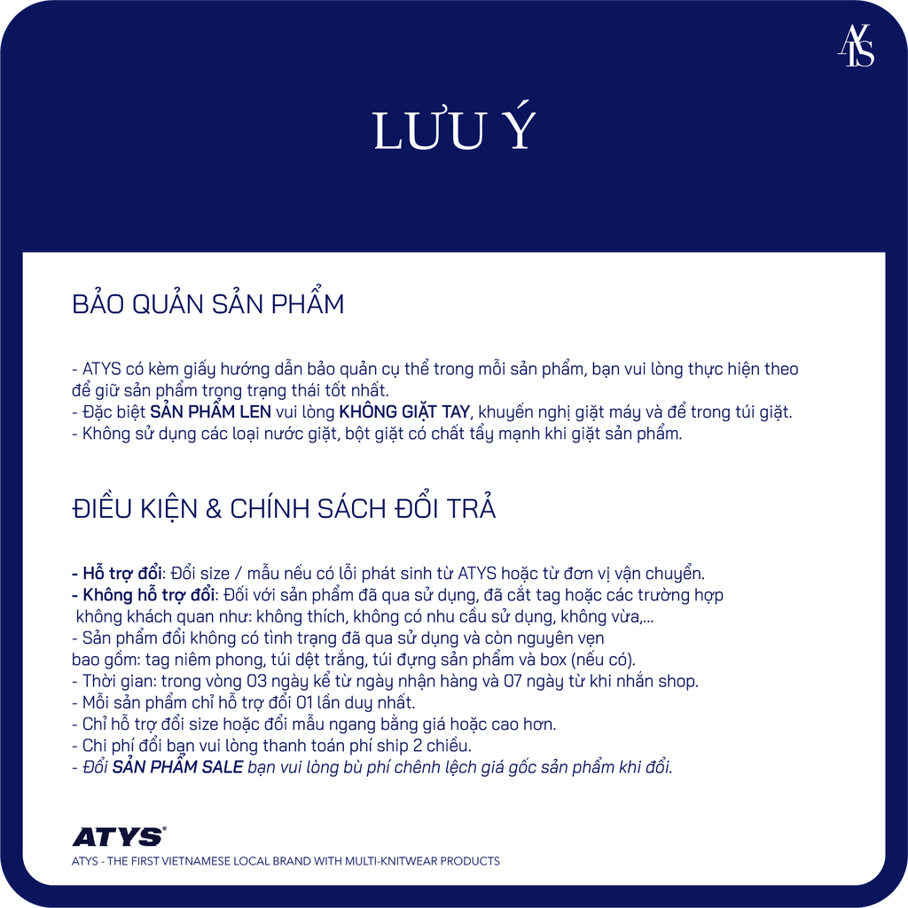 ATYS® MUSTANG KNIT COTTON T-SHIRT (Navy)