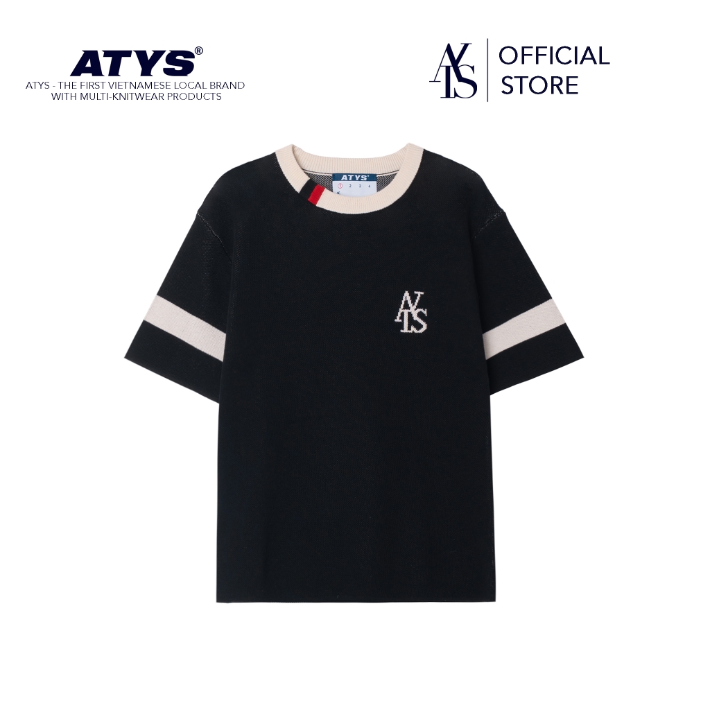 ATYS® STRIPED SLEEVE KNIT TEE