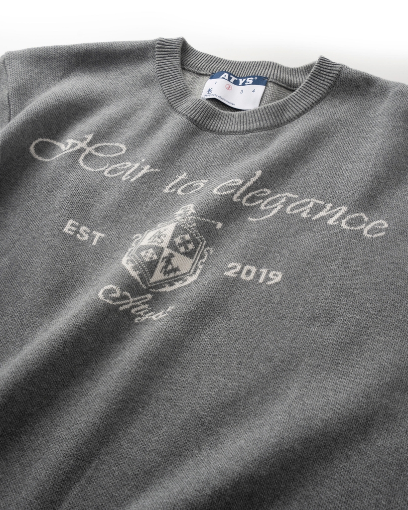 ATYS® HEIRLOOM KNIT SWEATER (Xám)