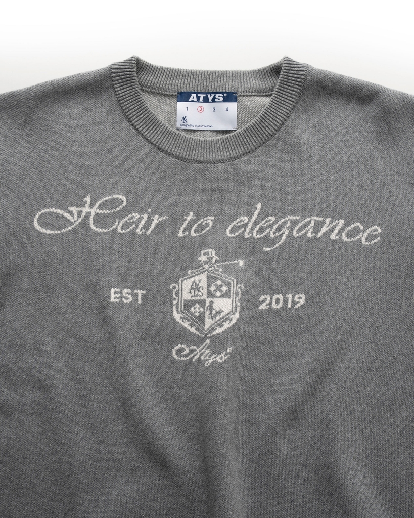 ATYS® HEIRLOOM KNIT SWEATER (Xám)