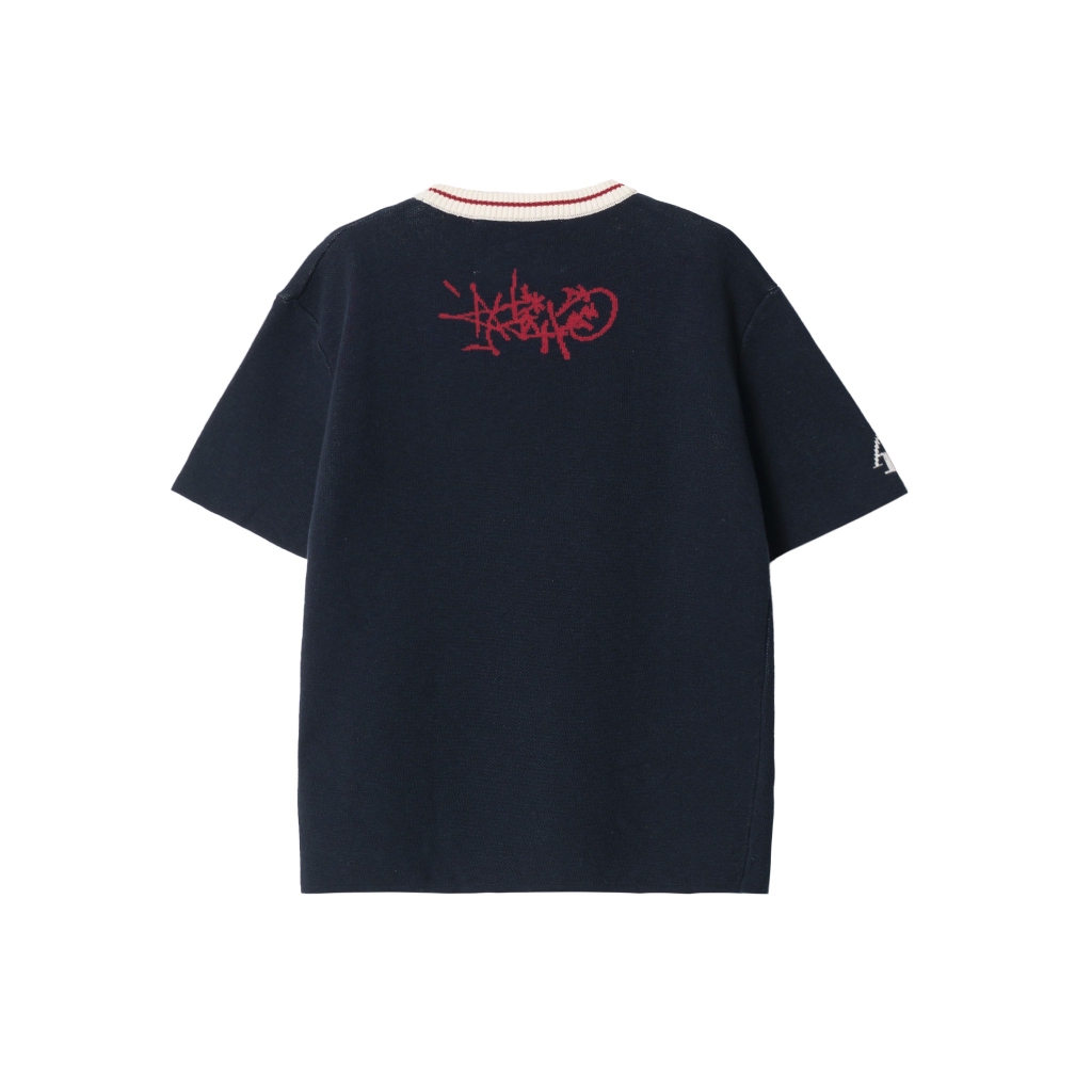 𝐀𝐓𝐘𝐒® 𝐇𝐎𝐌𝐄𝐋𝐀𝐍𝐃 𝐊𝐍𝐈𝐓 𝐂𝐎𝐓𝐓𝐎𝐍 𝐓-𝐒𝐇𝐈𝐑𝐓 (Navy)
