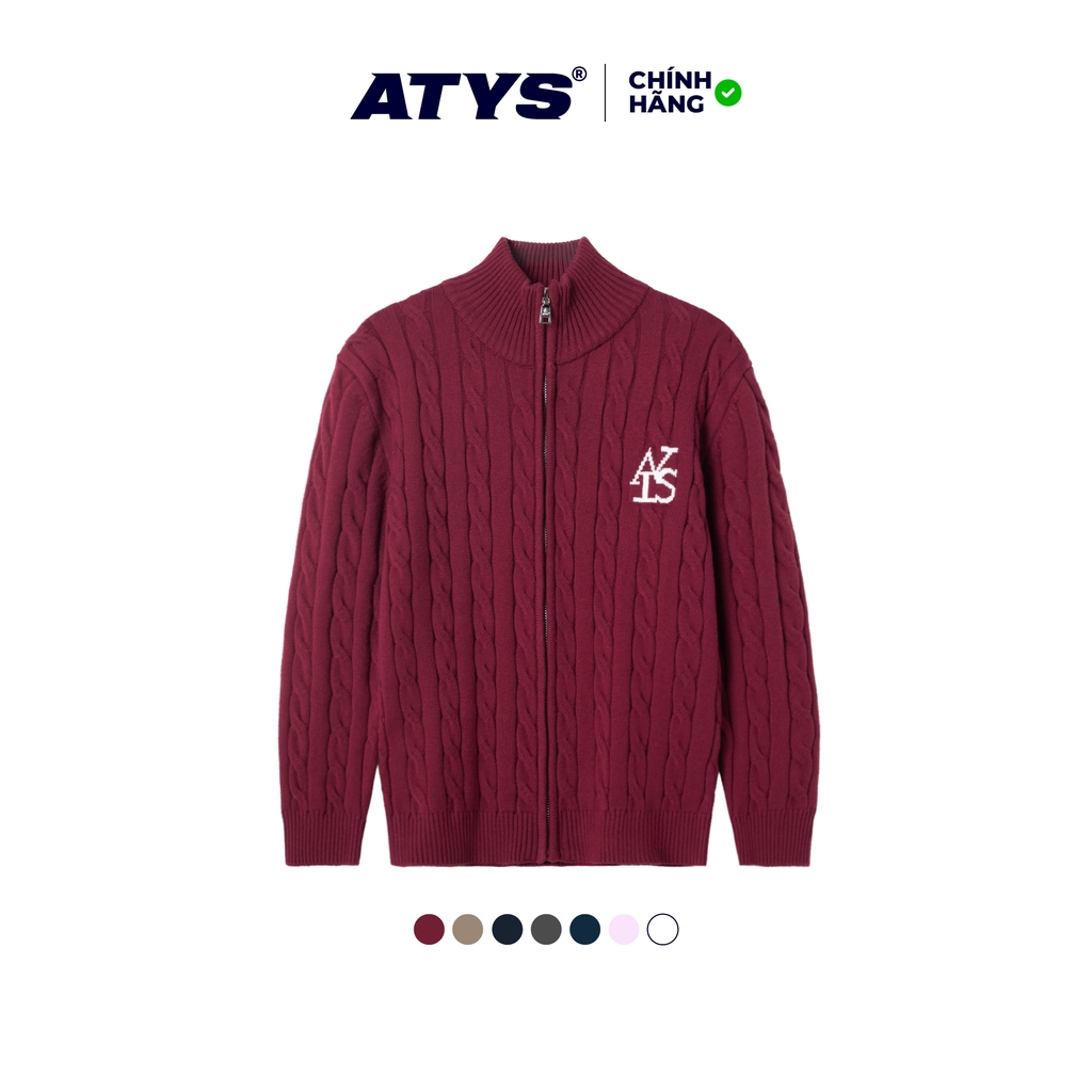 ATYS® HIGH-NECK CABLE ZIP JACKET