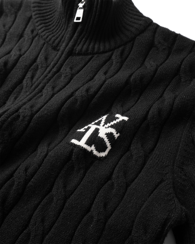 ATYS® HIGH-NECK CABLE ZIP JACKET
