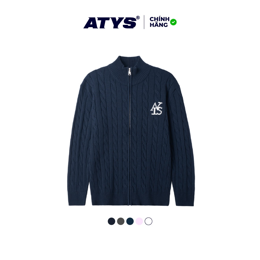 ATYS® HIGH-NECK CABLE ZIP JACKET