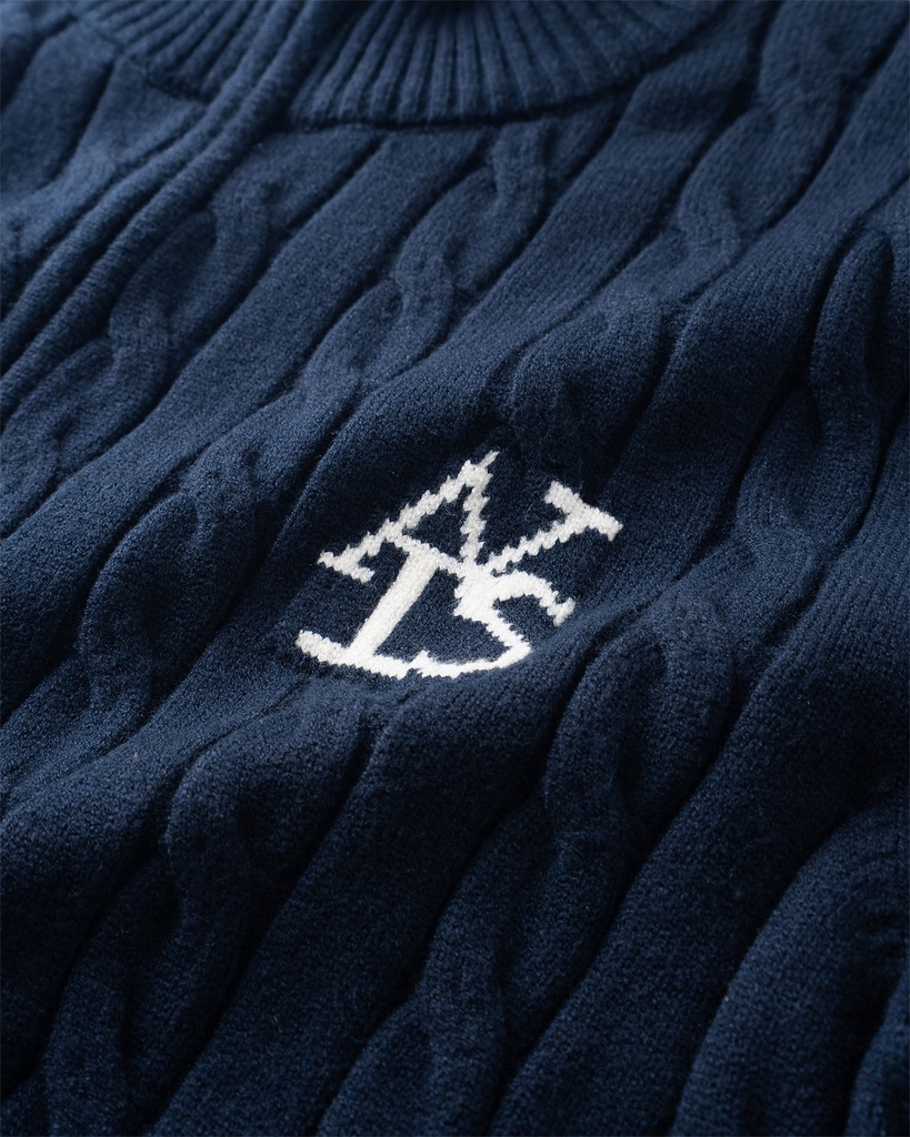 ATYS® HIGH-NECK CABLE ZIP JACKET