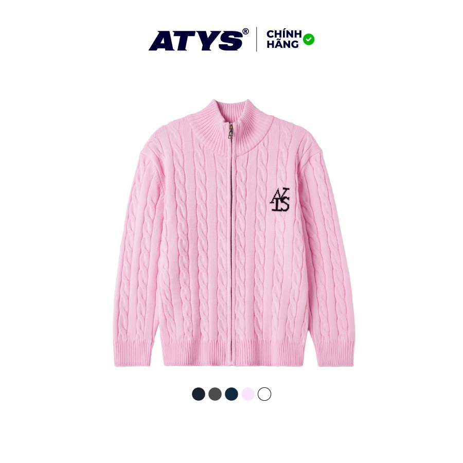 ATYS® HIGH-NECK CABLE ZIP JACKET