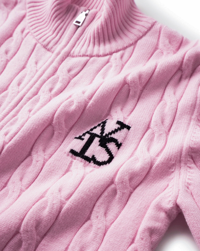 ATYS® HIGH-NECK CABLE ZIP JACKET