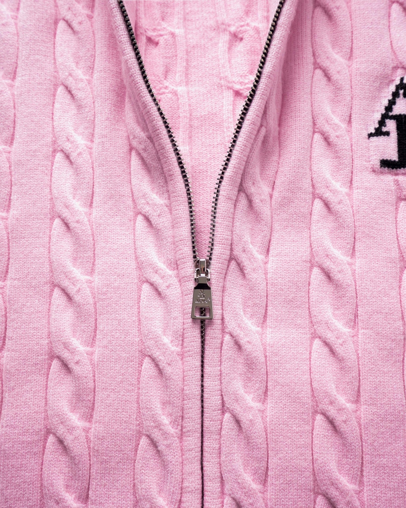 ATYS® HIGH-NECK CABLE ZIP JACKET