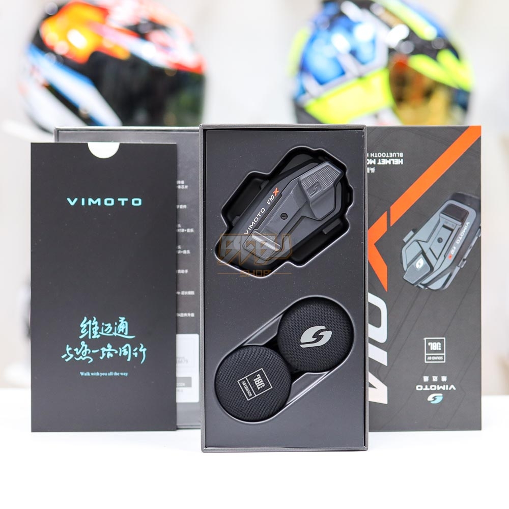 Tai Nghe Vimoto V10X – Intercom 8 Người, Loa JBL, Bluetooth 5.2 5.3 ...
