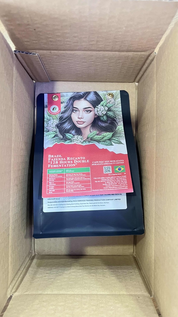 Cà phê Brazil Yellow Catucai 2SL, 128 tiếng lên men kép (Medium)