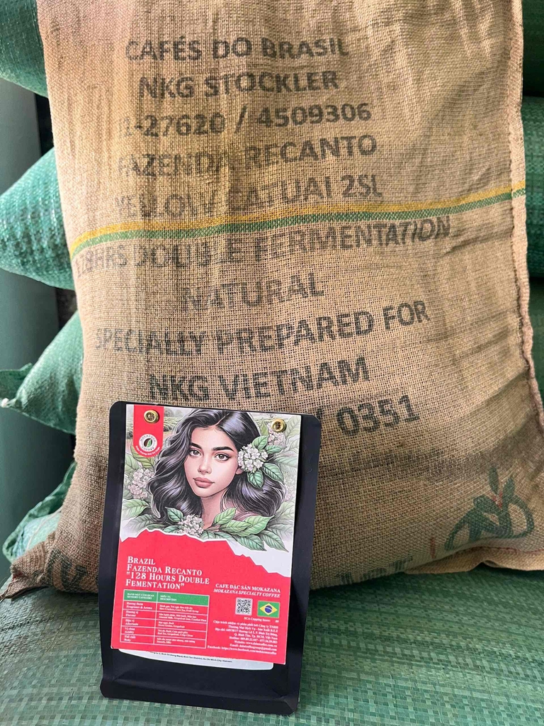 Cà phê Brazil Yellow Catucai 2SL, 128 tiếng lên men kép (Medium)