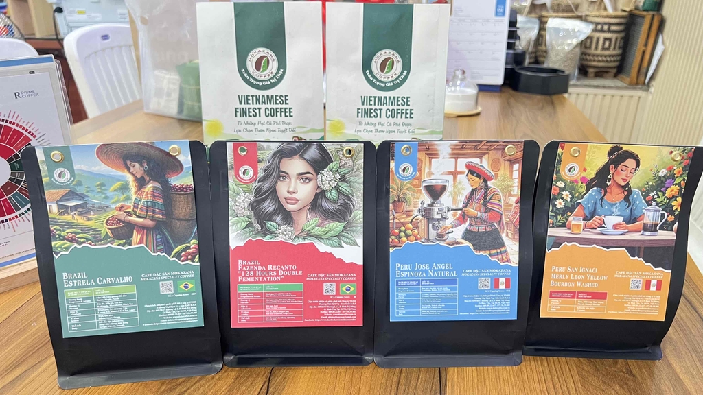 Cà phê Brazil Yellow Bourbon – Hương nho khô, maple, pecan | Mokazana