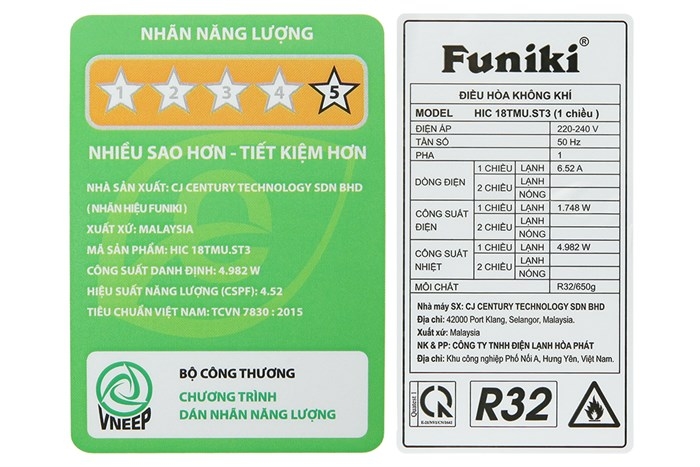 Máy lạnh Funiki 2HP inverter HIC18TMU