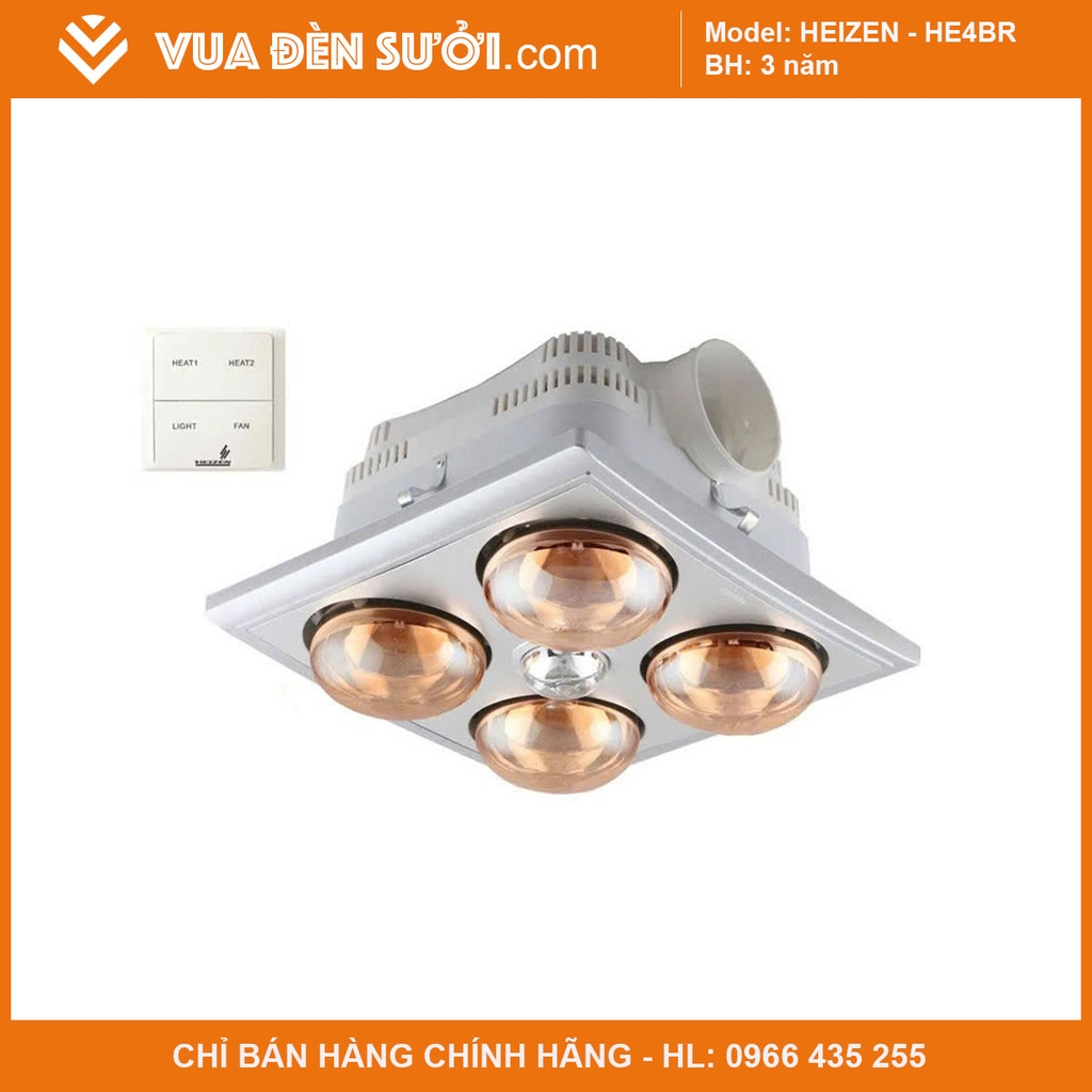 Đèn sưởi âm trần HEIZEN - HE4BR