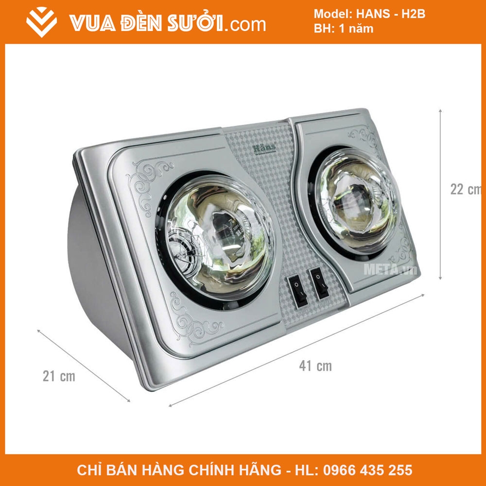 Đèn sưởi treo tường HANS H2B