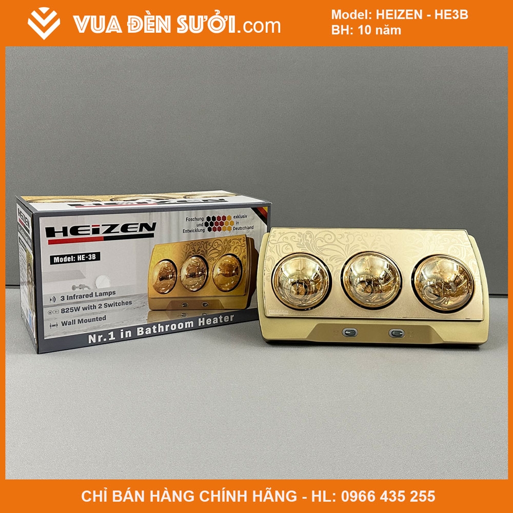 Đèn sưởi treo tường Heizen HE3B