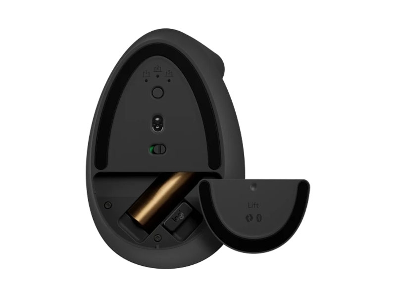 Chuột công thái học Logitech Lift Vertical màu Than chì