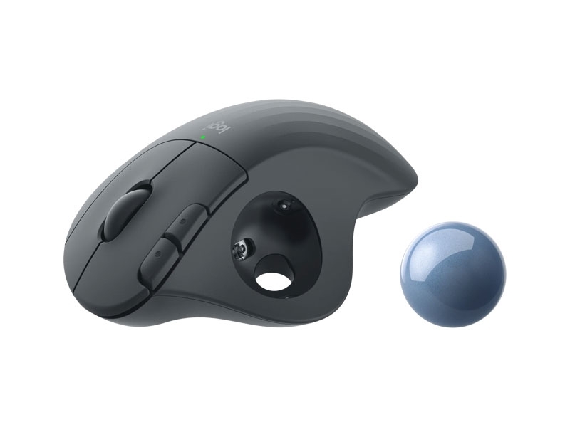 Chuột không dây Logitech ERGO M575 for Business bi xoay màu than chì