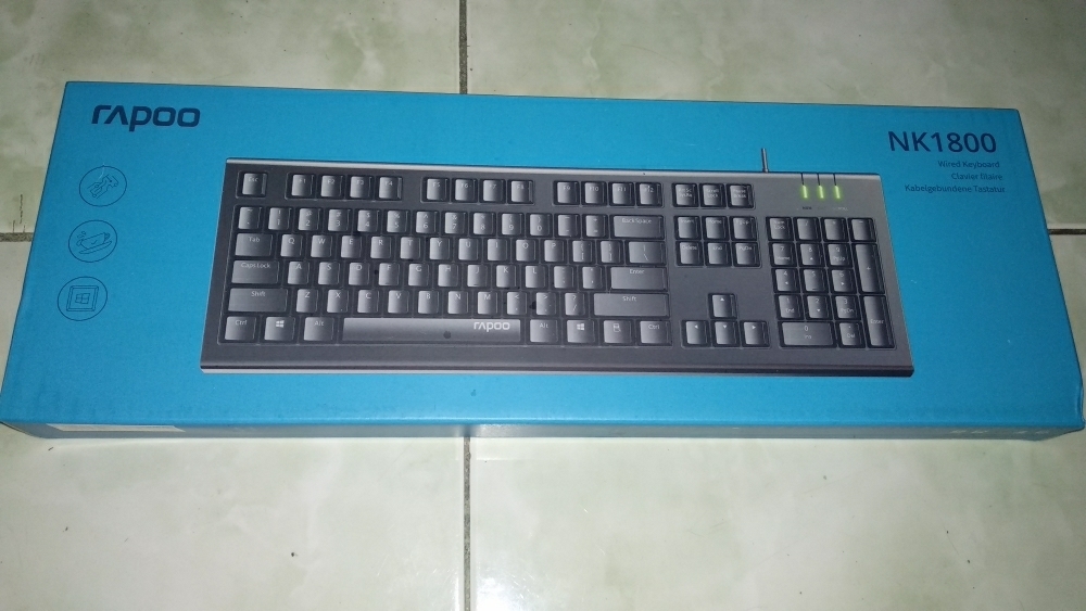 Combo bộ phím chuột có dây Rapoo NK1800 + N200 cổng USB