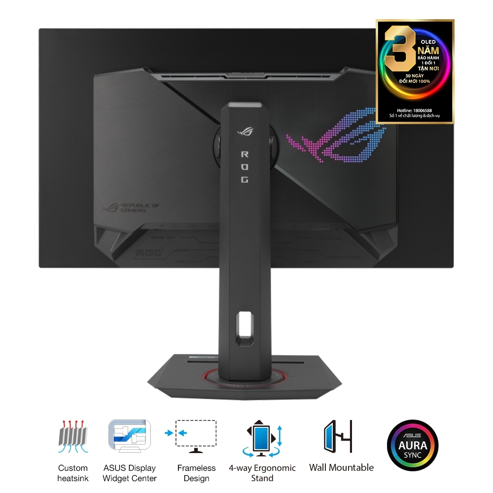 Màn hình Gaming ASUS ROG Strix OLED XG27AQDMG (27 inch - QHD - OLED - 240Hz - G-SYNC - DisplayHDR 400)