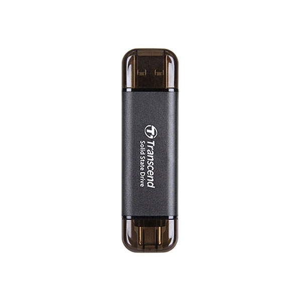 Ổ cứng di động SSD Transcend ESD310C 256Gb USB-A & USB-C Màu đen