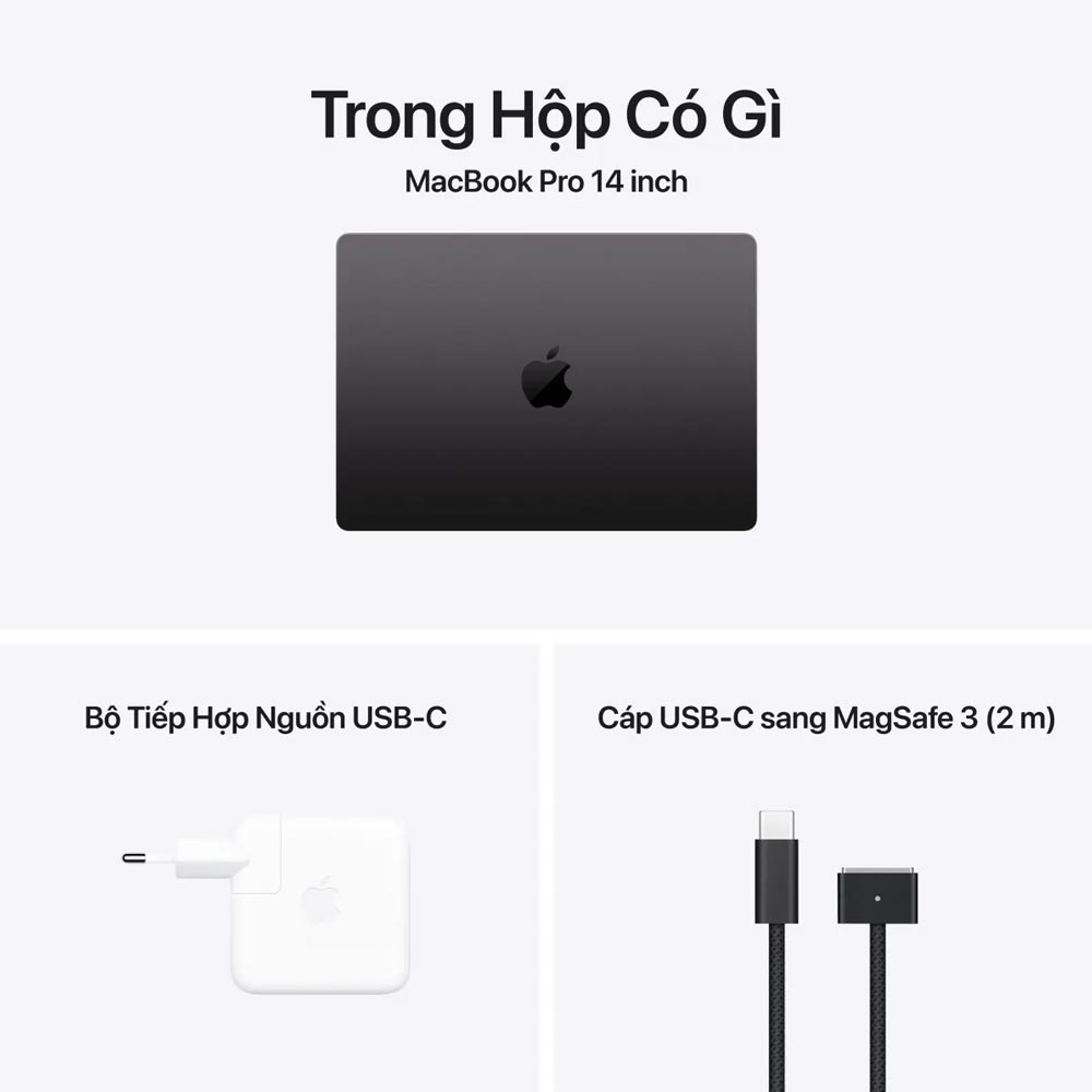 Laptop Apple Macbook Pro M5 Pro (15 Core CPU/ 16 core GPU/ 24GB/ 1TB SSD/ 14.2Inch/ 120Hz/ Space Black)