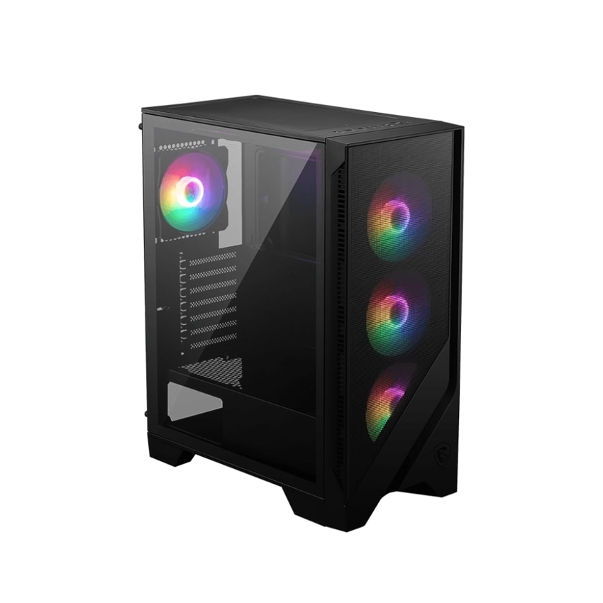 Vỏ case MSI MAG FORGE 120A AIRFLOW (Mid Tower/Màu Đen/Tặng 6 fan RGB)