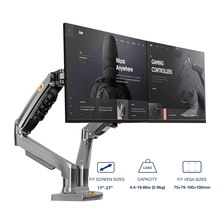 Giá đỡ màn máy tính North Bayou F160 Màu Xám (17-27 inch)